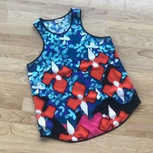 Beautiful Peter Pilotto crepe racerback tank